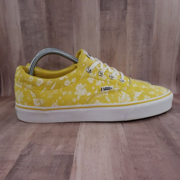 Vans Shoes - Vans Sneakers Womens 10 Doheny Tropics Yellow Floral Mens 8.5 Skate Shoes